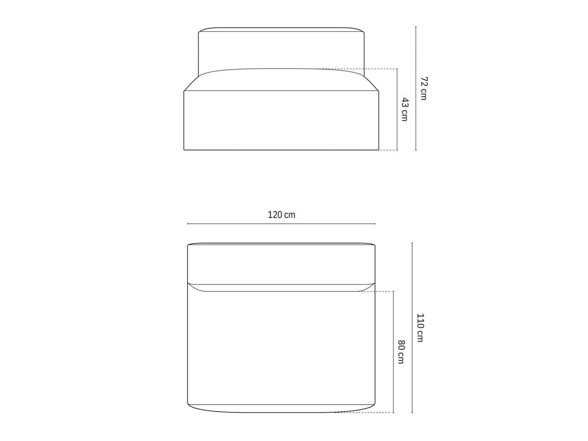 Modular armchair 649321