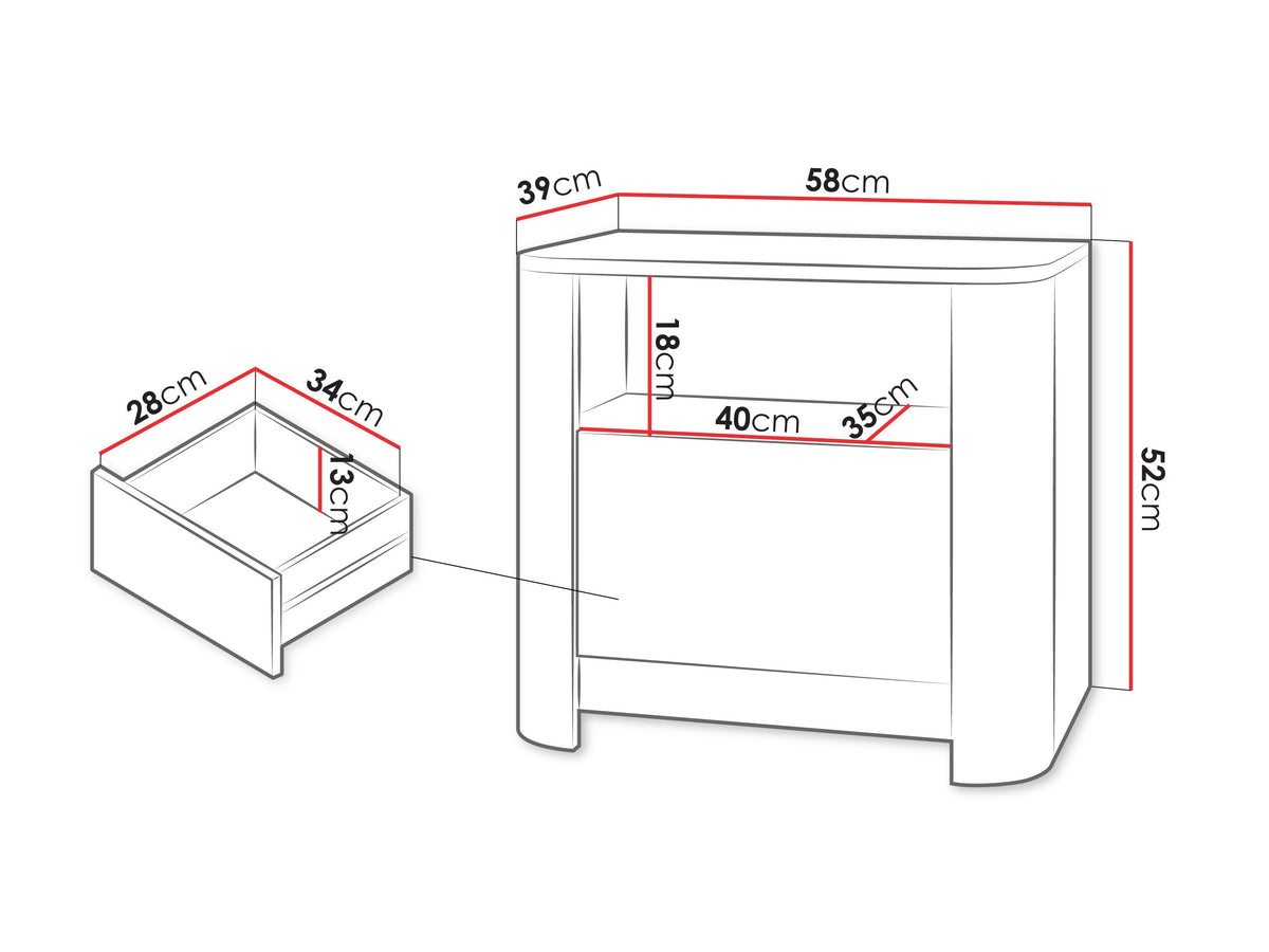 Bedside table 649633