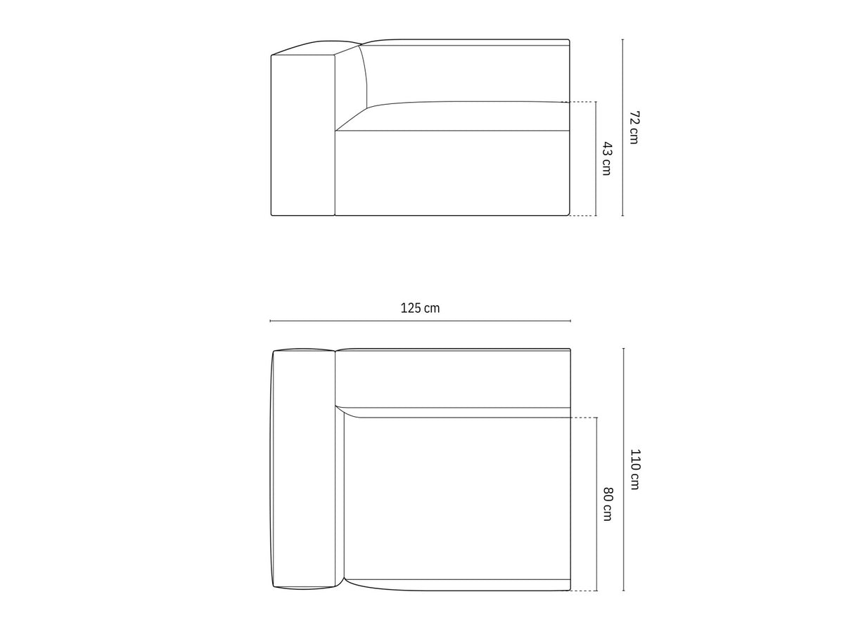 Modular seating unit 648330