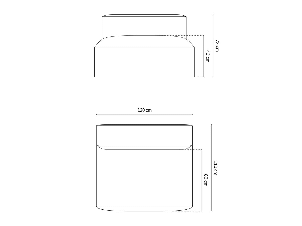 Modular armchair 649321