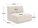 Modular armchair 539270