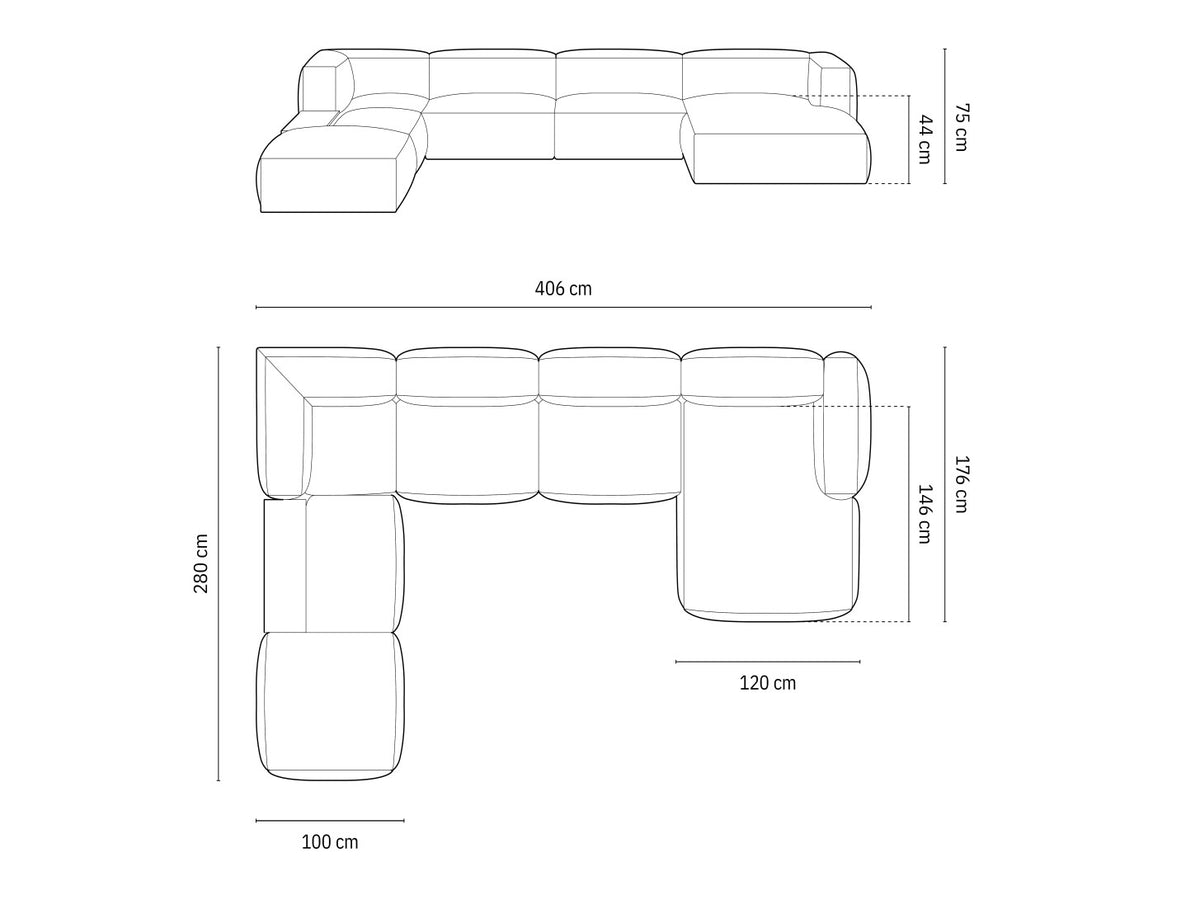 Modular corner sofa 651797