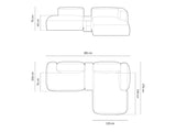 Modular corner sofa 652102
