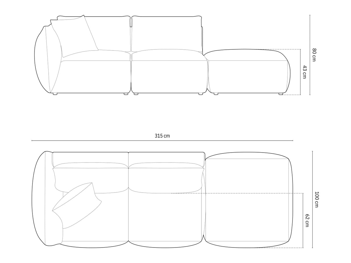 Modular sofa 654064