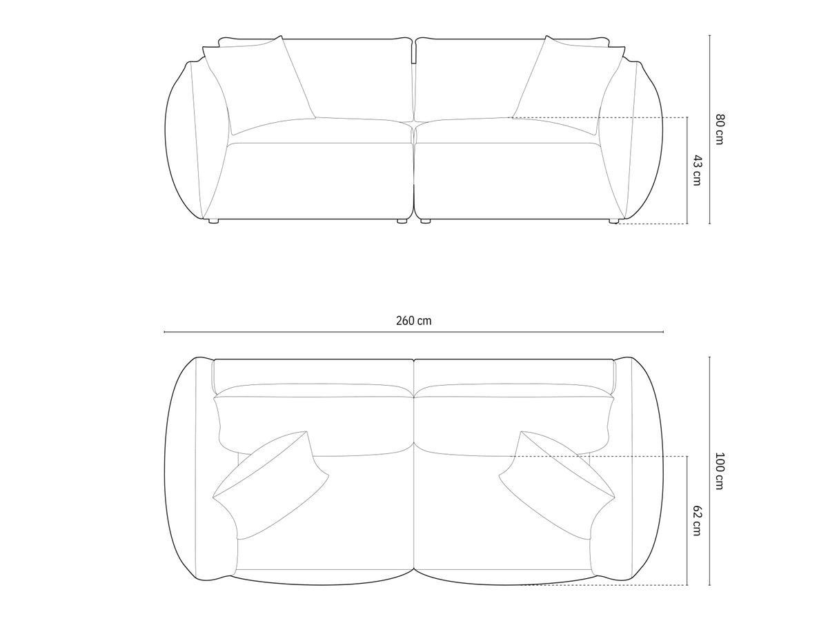 Modular sofa 654087