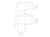 Modular corner sofa 654442