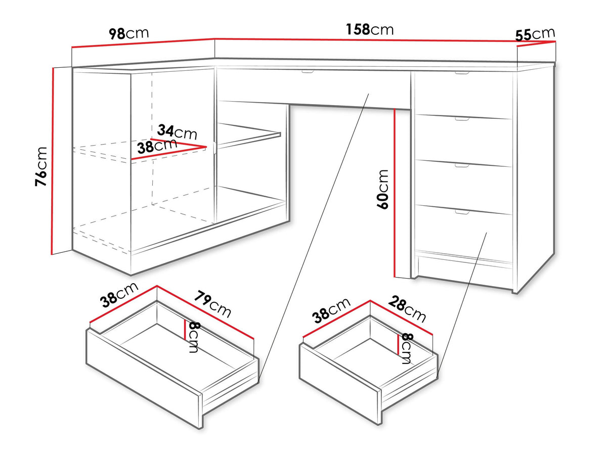 Corner desk 649634