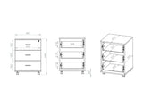 Under-desk pedestal 656136