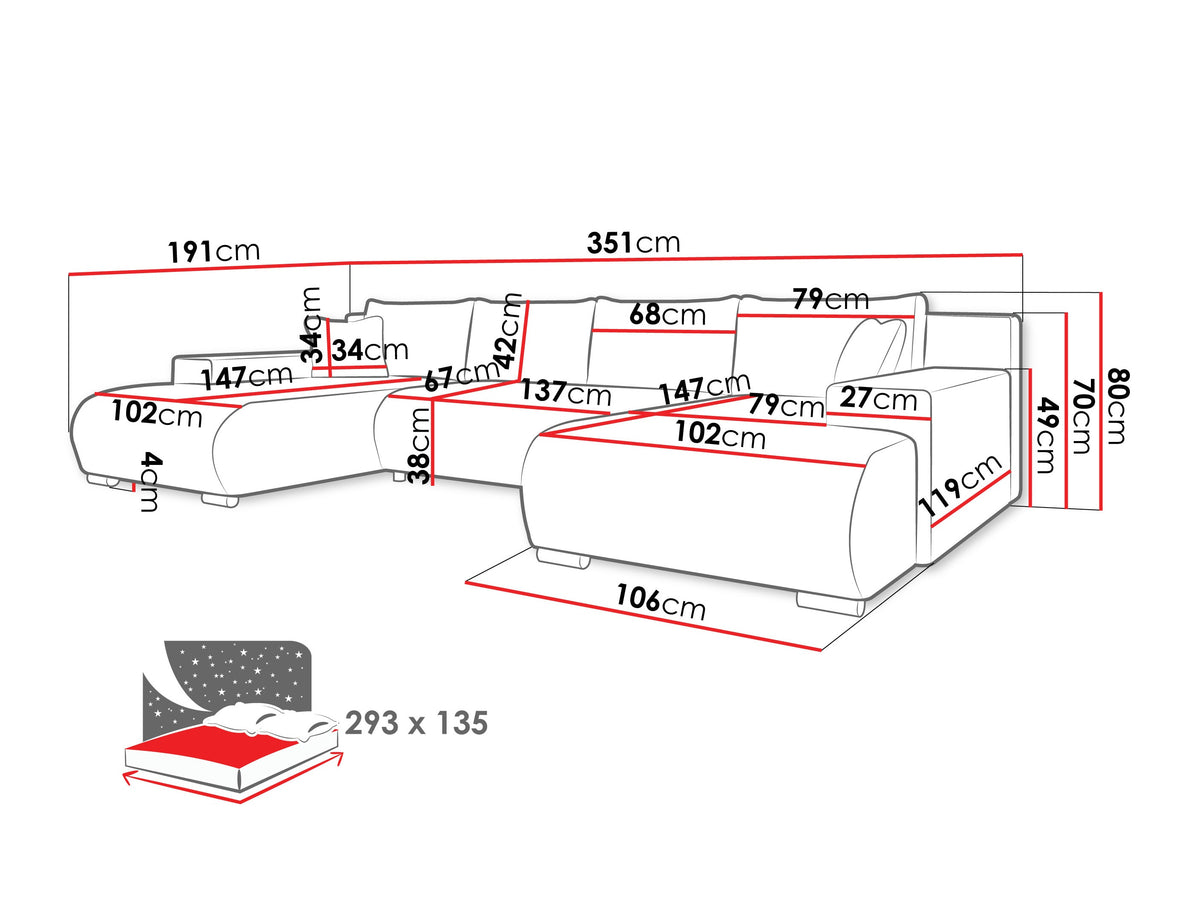 Corner sofa 616795