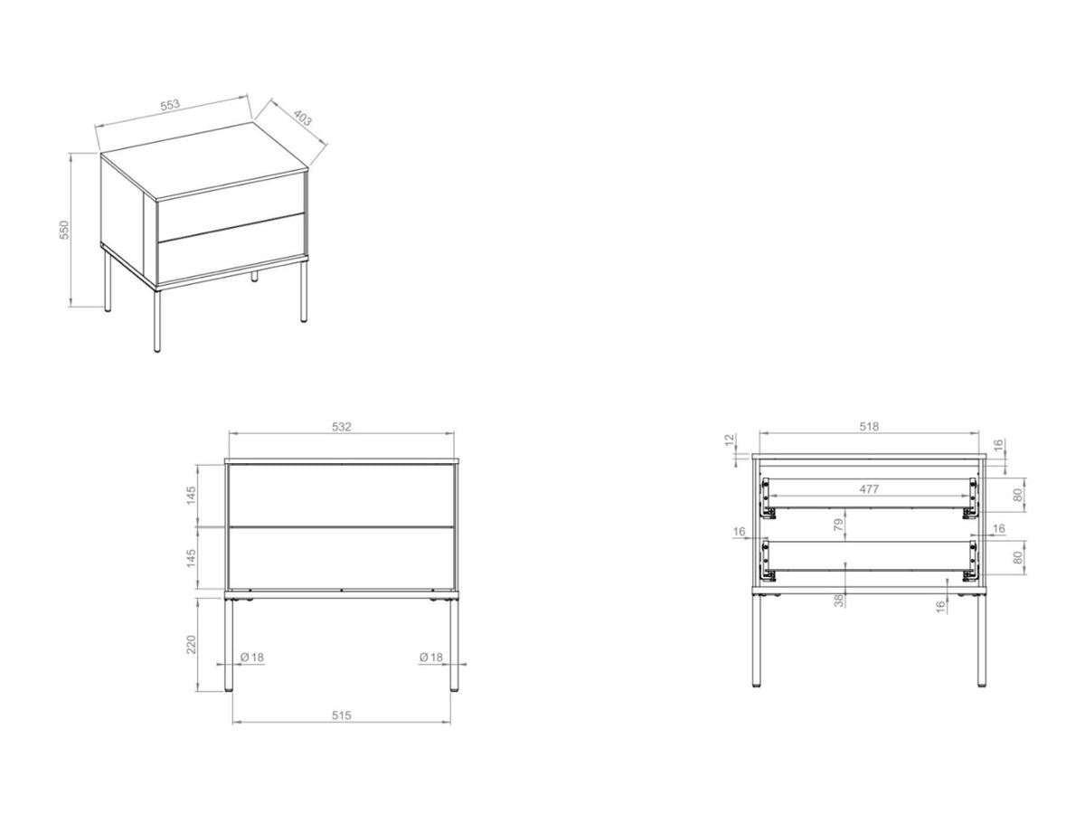 Bedside table 659425