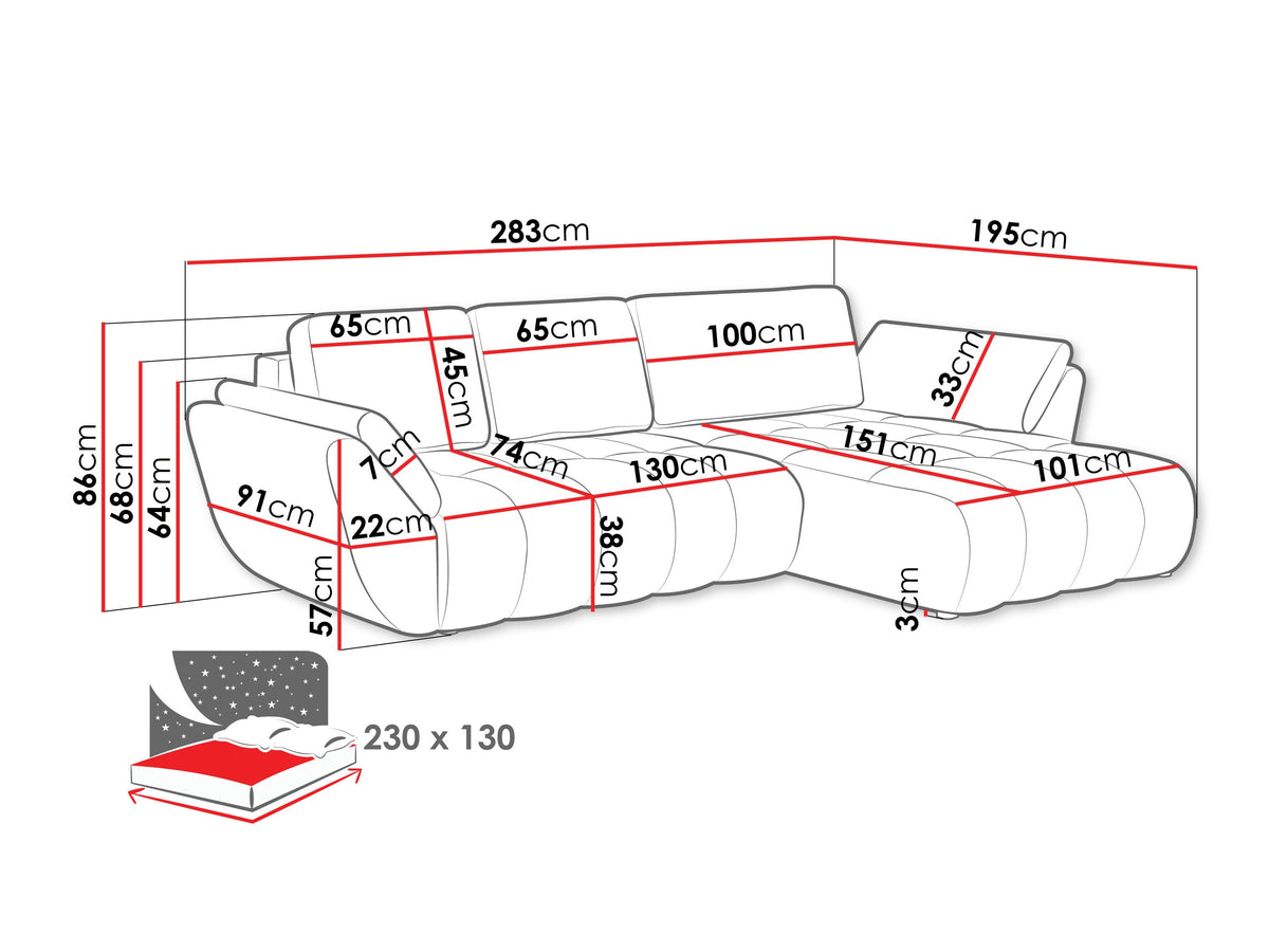 Corner sofa 661166