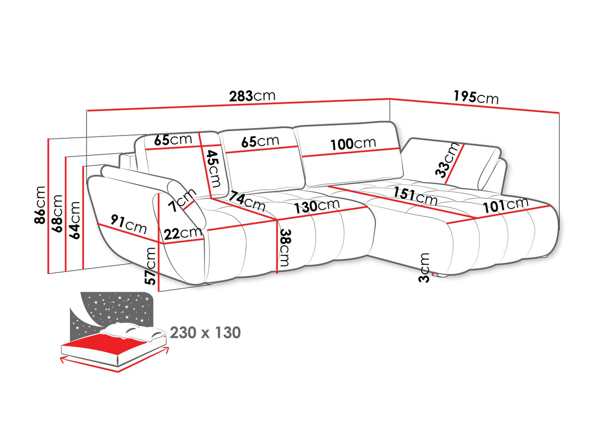 Corner sofa 661166
