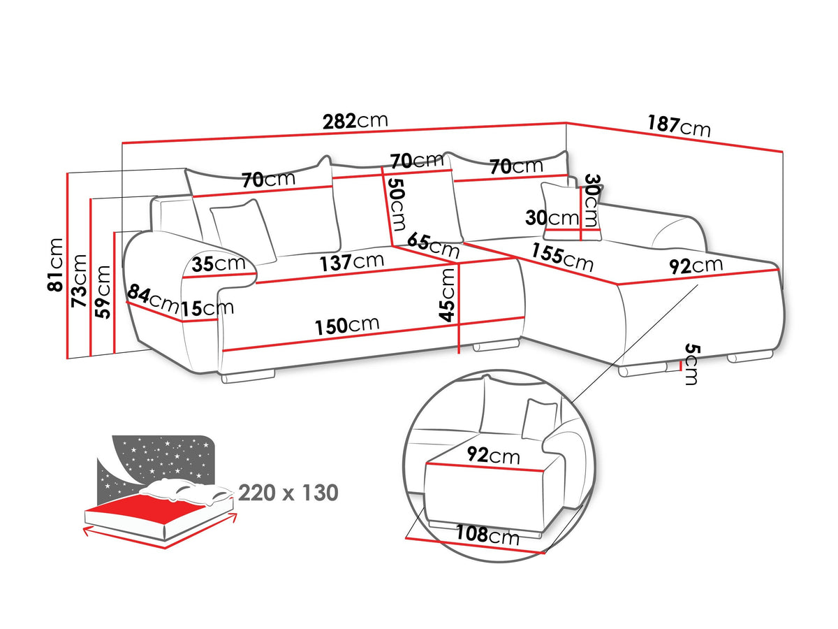 Corner sofa 661384