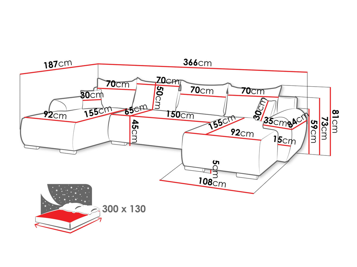 Corner sofa 661427