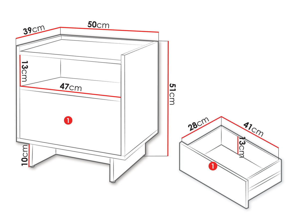 Bedside table 662591