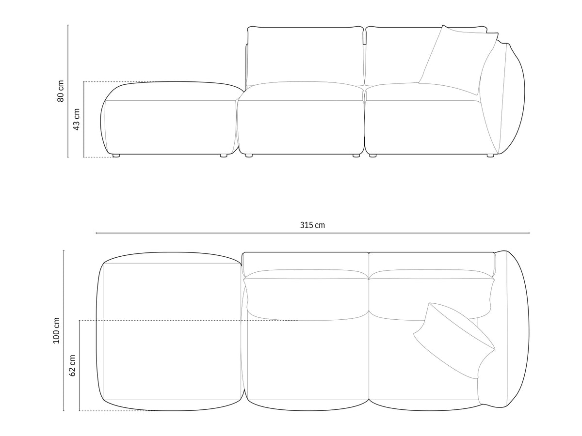 Modular sofa 654064
