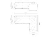 Modular corner sofa 654257