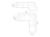Modular corner sofa 654163