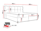 Continental bed 664012