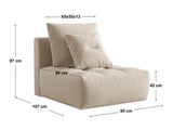 Modular armchair 635026