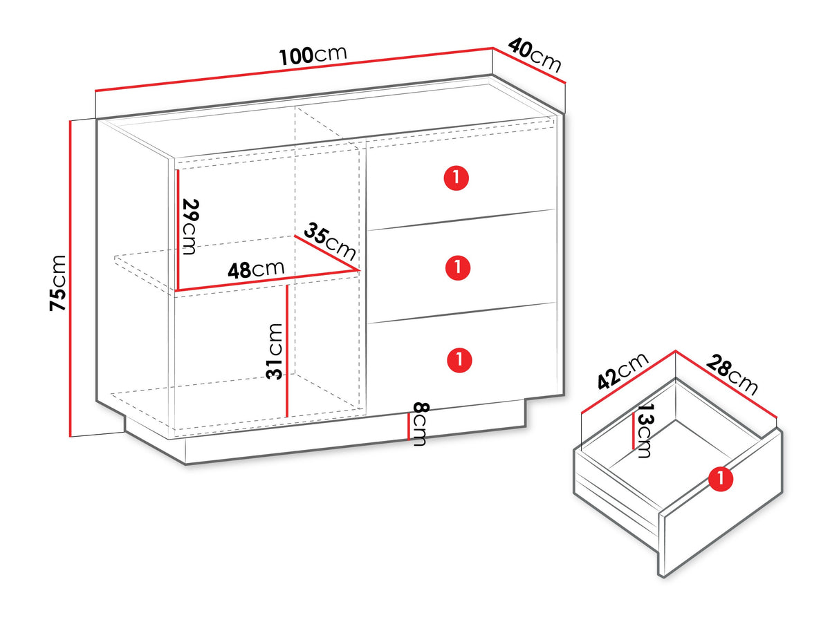 Chest of drawers 665705
