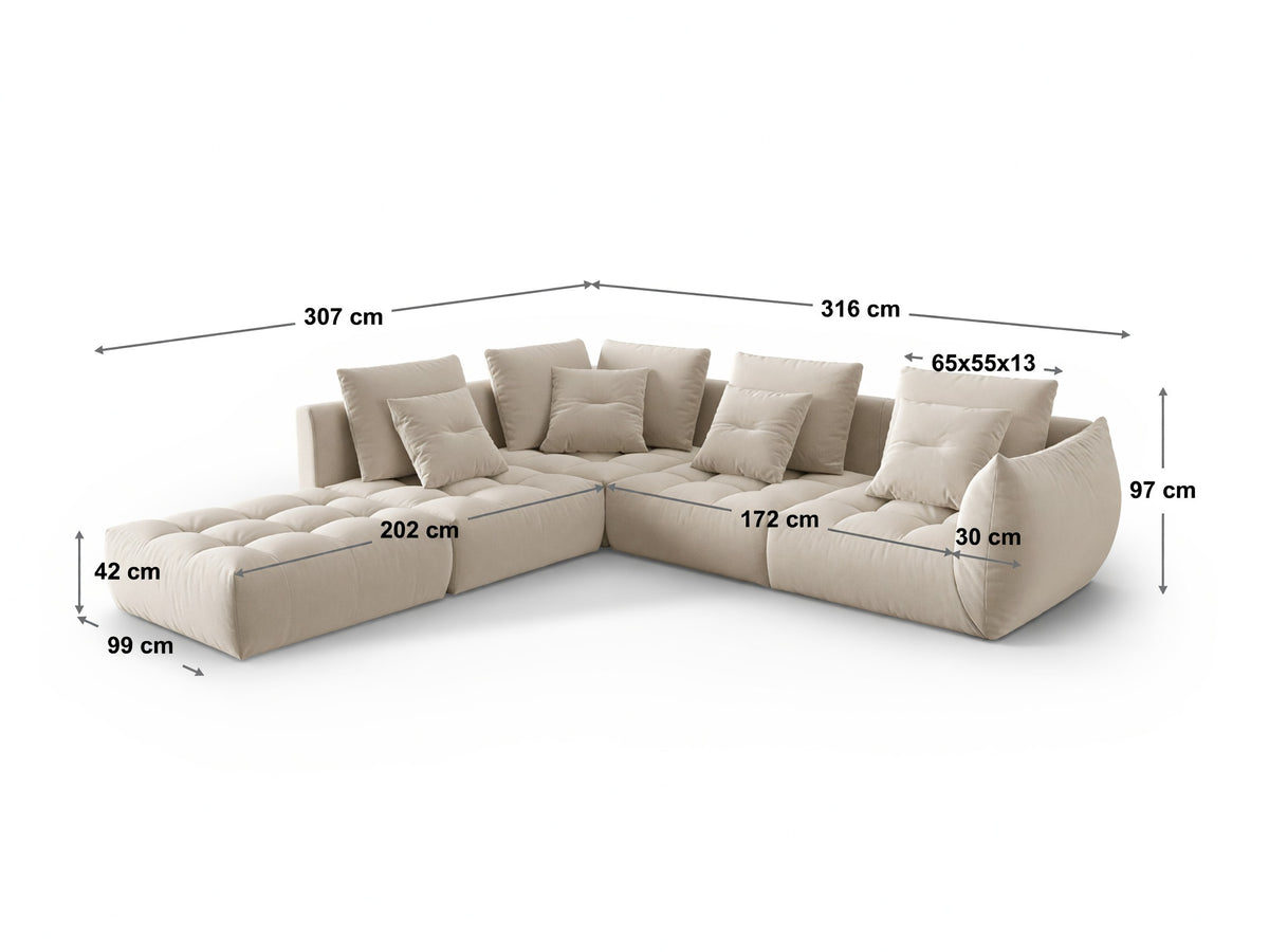 Modular corner sofa 587301