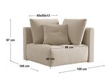 Modular seating unit 634827