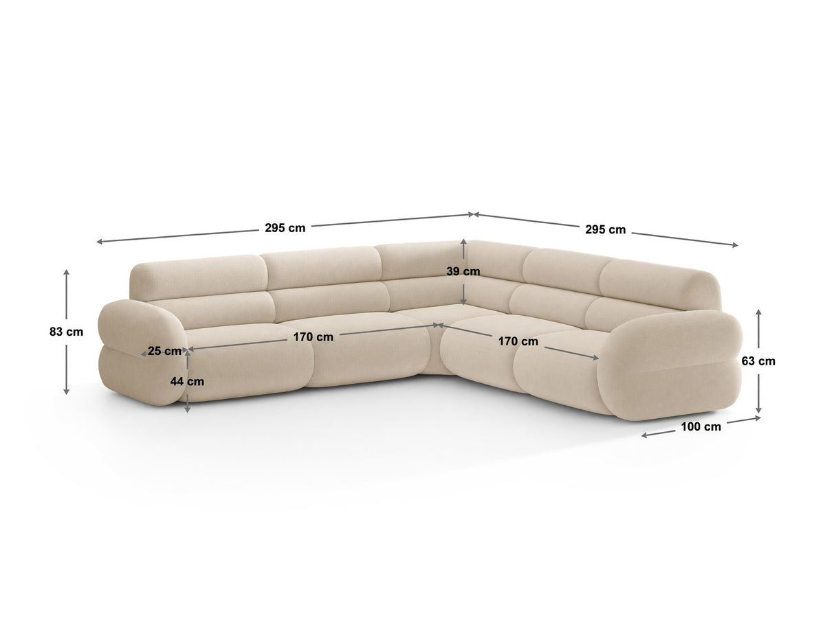 Modular corner sofa 670396