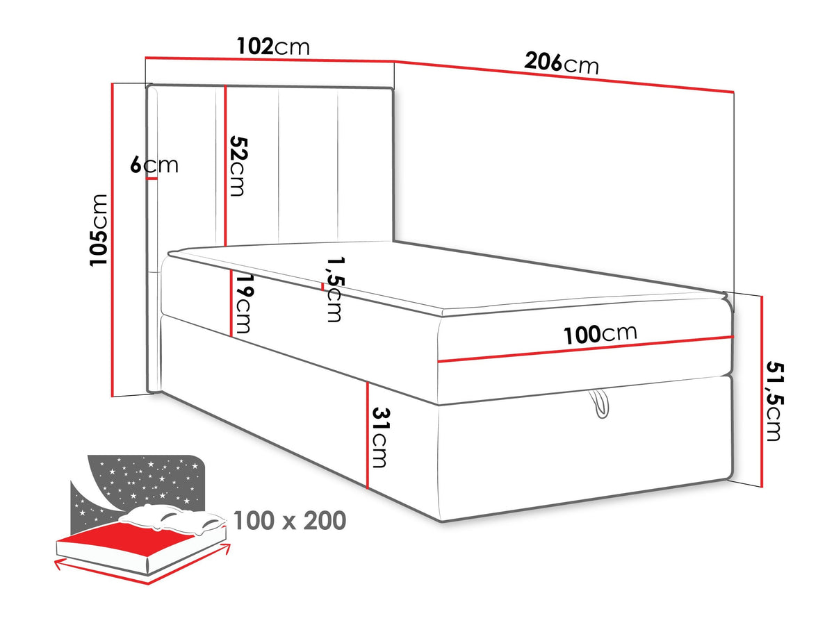 Continental bed 670213