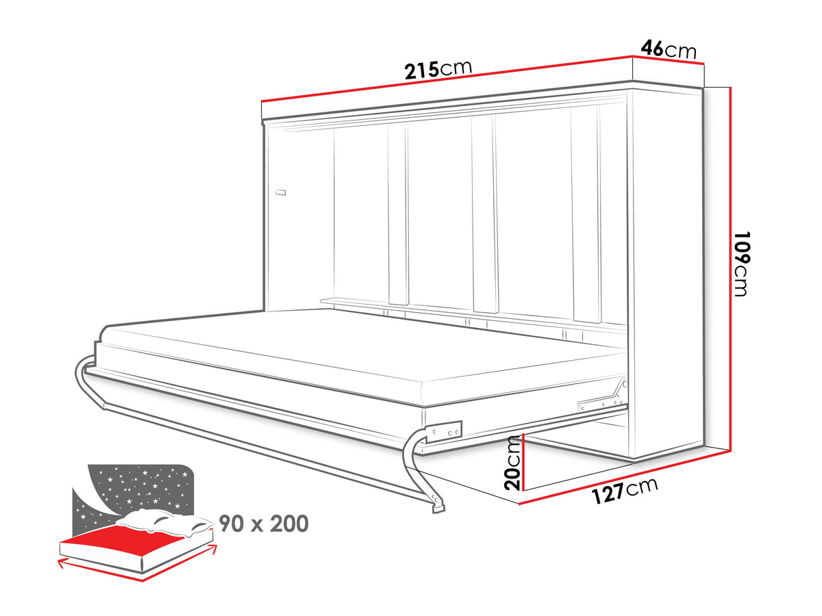Wall bed 483098