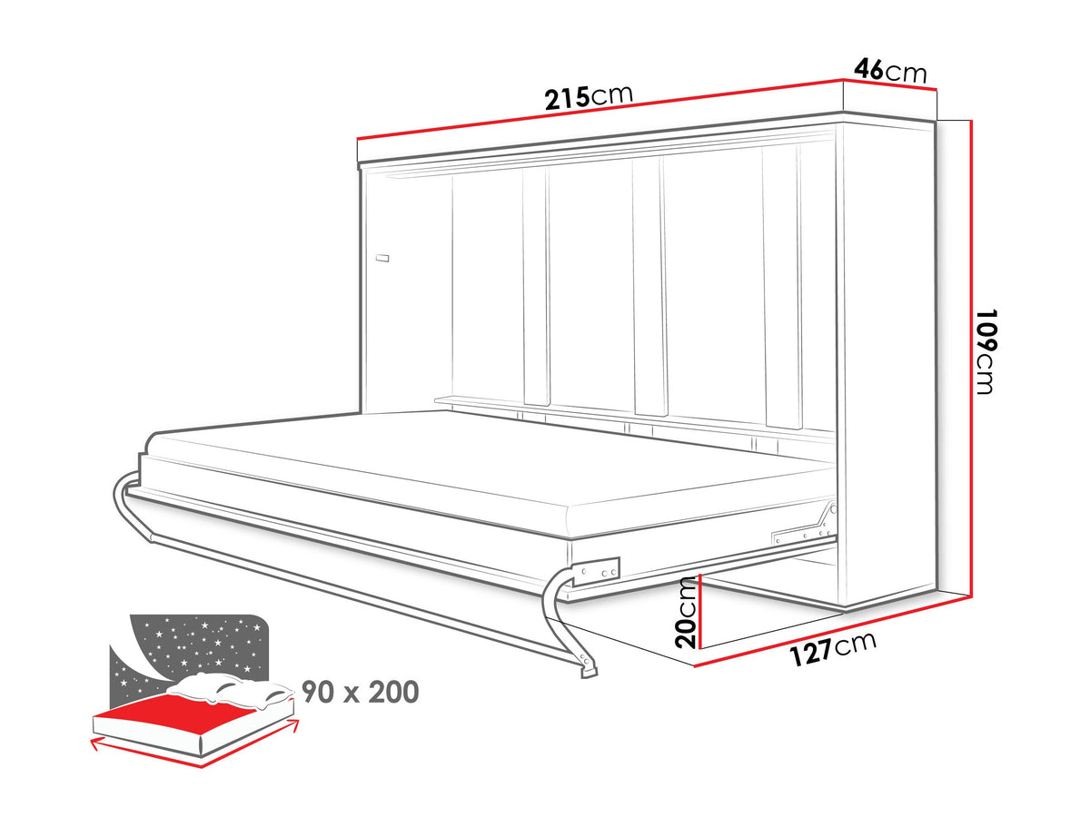 Wall bed 483098