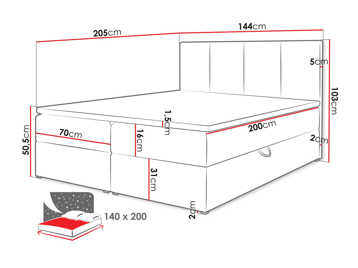 Continental bed 263501 5048689