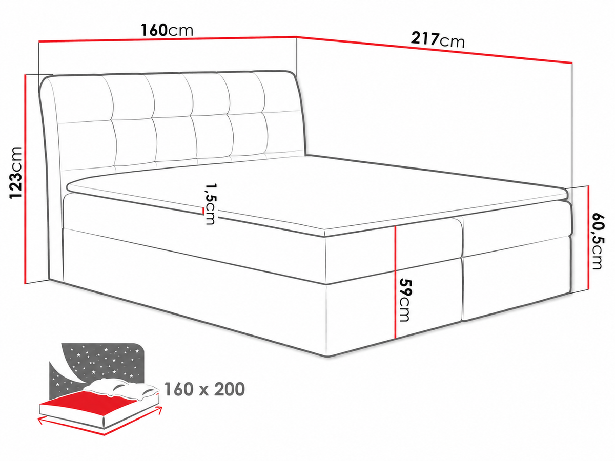 Continental bed 66353 5060070