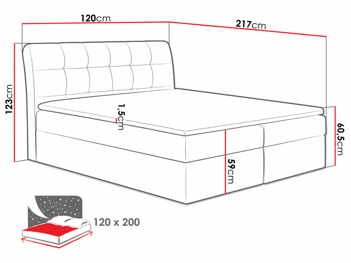 Continental bed 66353 5060080