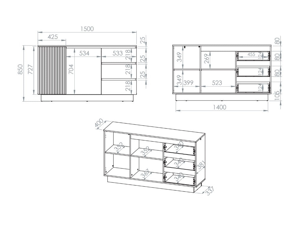 Chest of drawers 682502