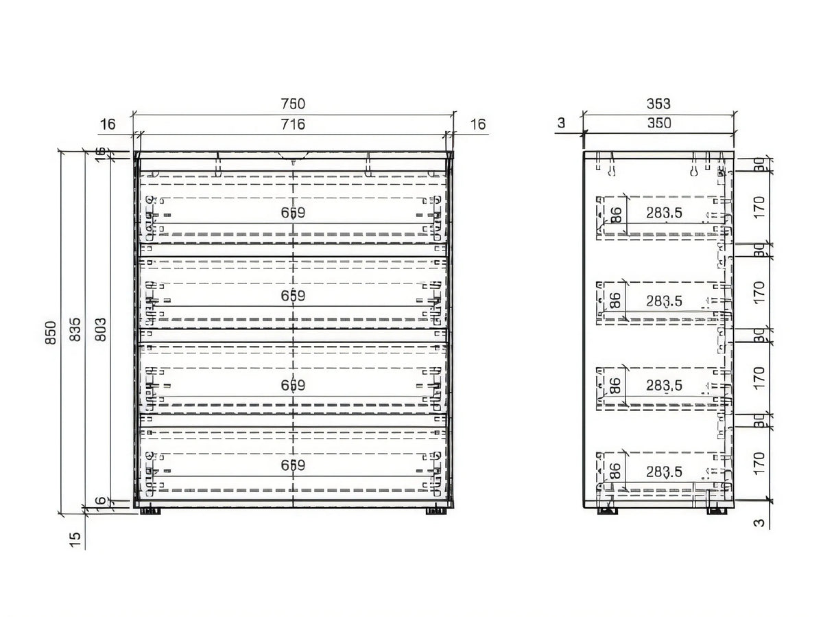 Chest of drawers 682441