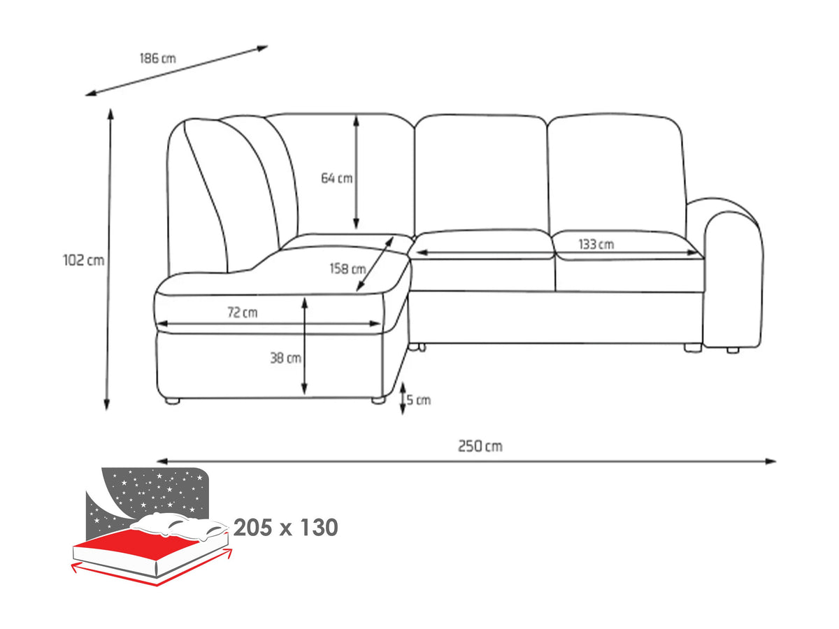 Corner sofa 680324 5080037