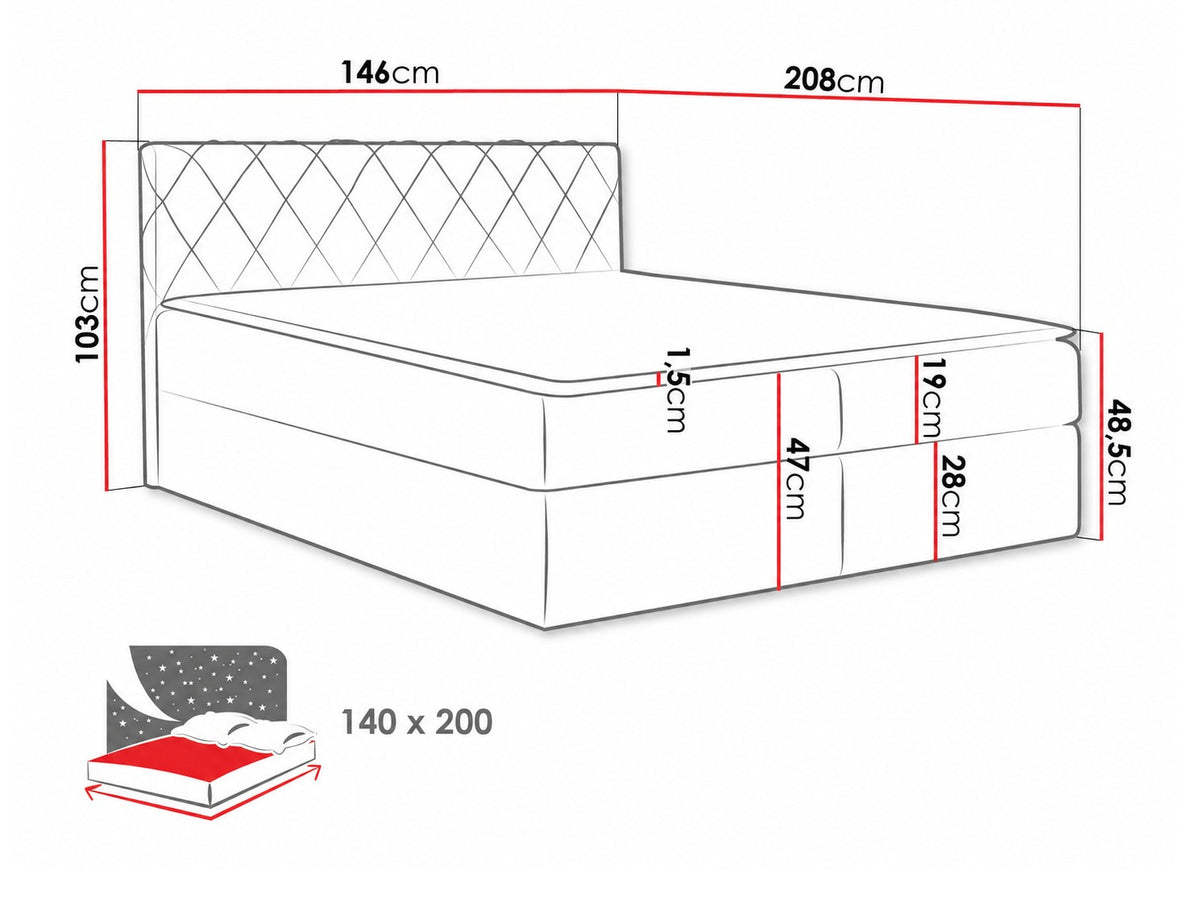 Continental bed 115264 5080115