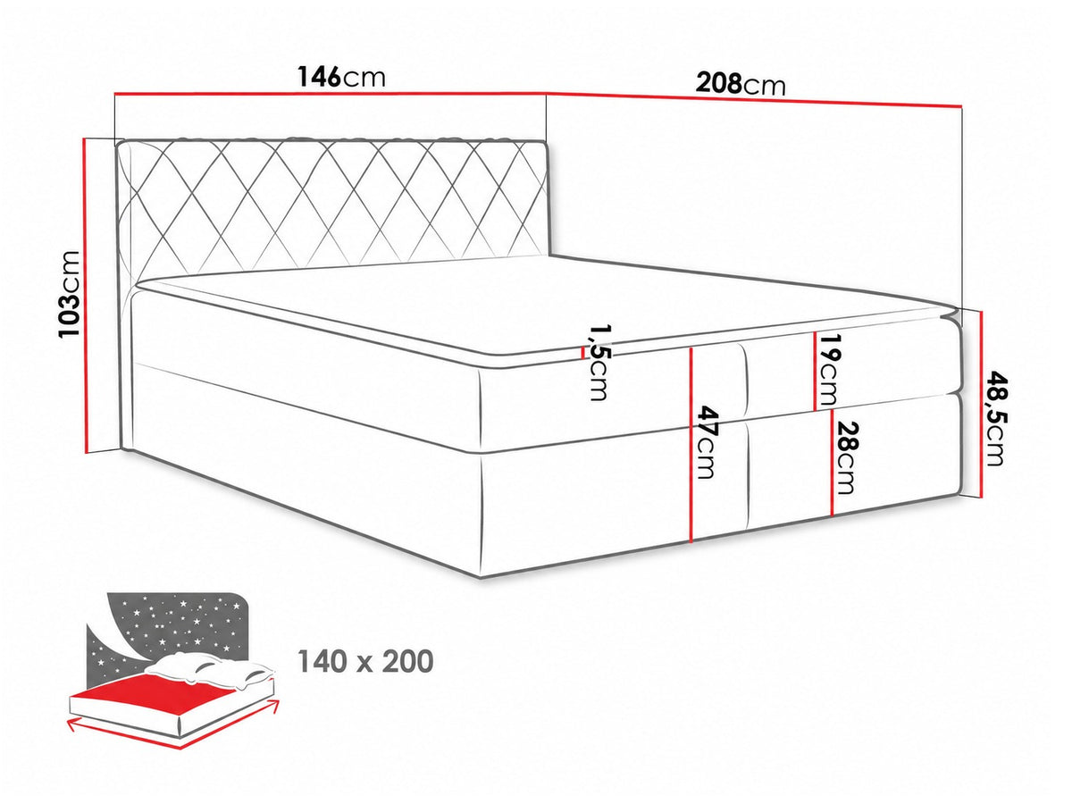 Continental bed 115264 5080116