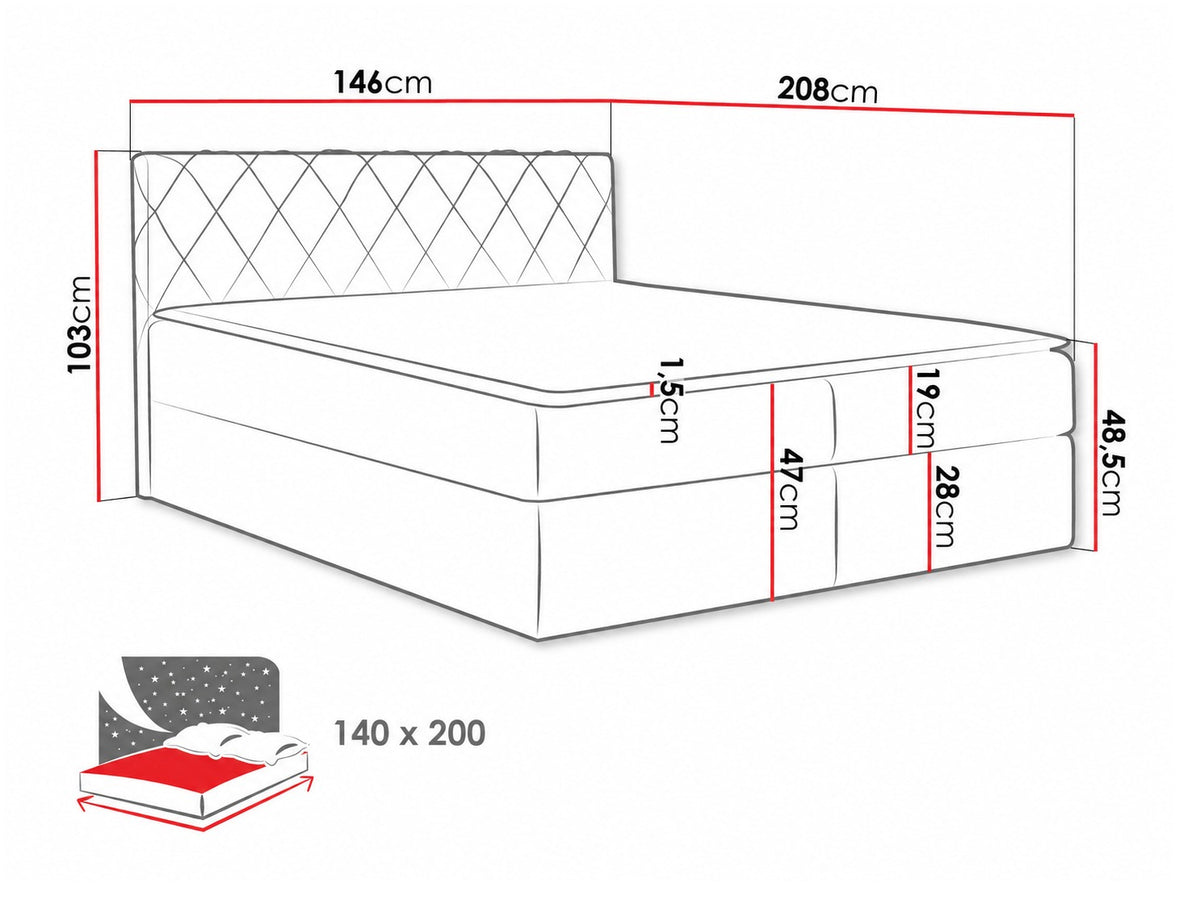 Continental bed 115264 5080121