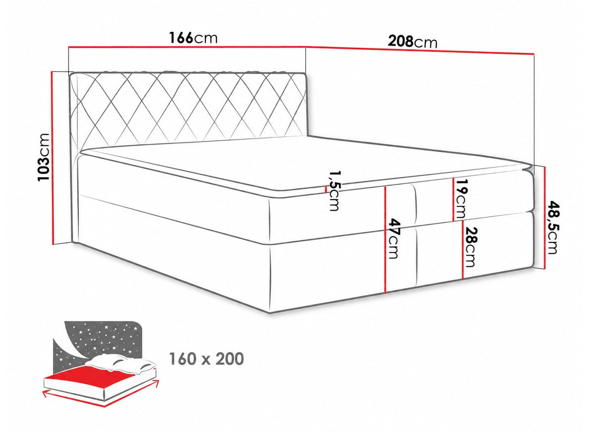 Continental bed 115264 5080122