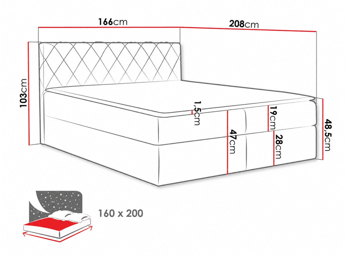 Continental bed 115264 5080124