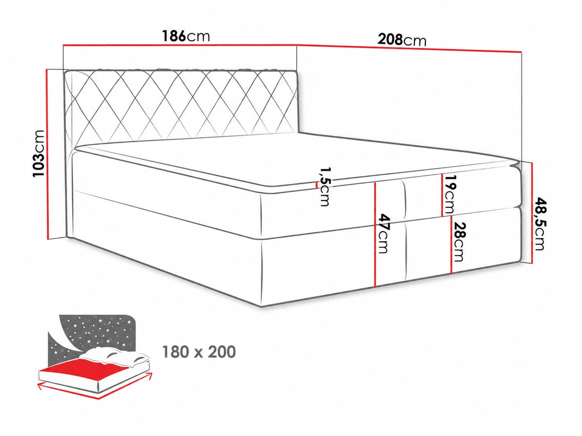 Continental bed 115264 5080127