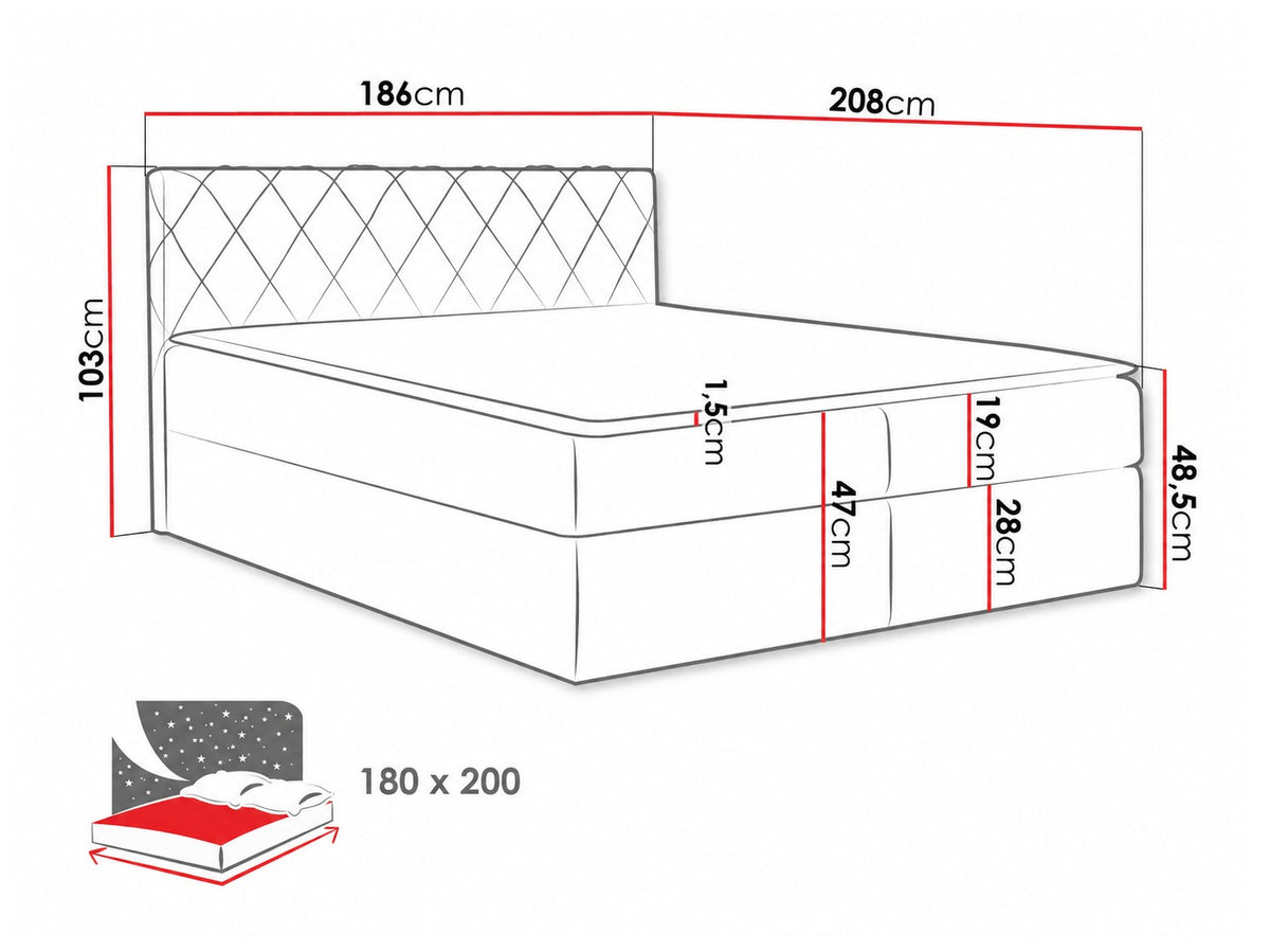 Continental bed 115264 5080128