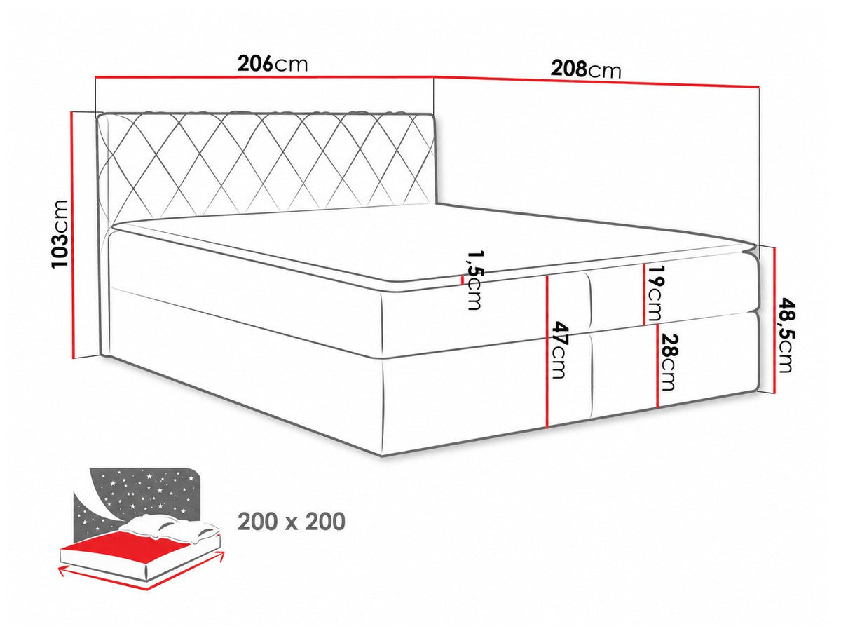Continental bed 115264 5080135