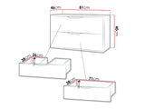 Wall-mounted bathroom cabinet for washbasin 682980