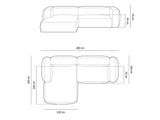 Modular corner sofa 579810