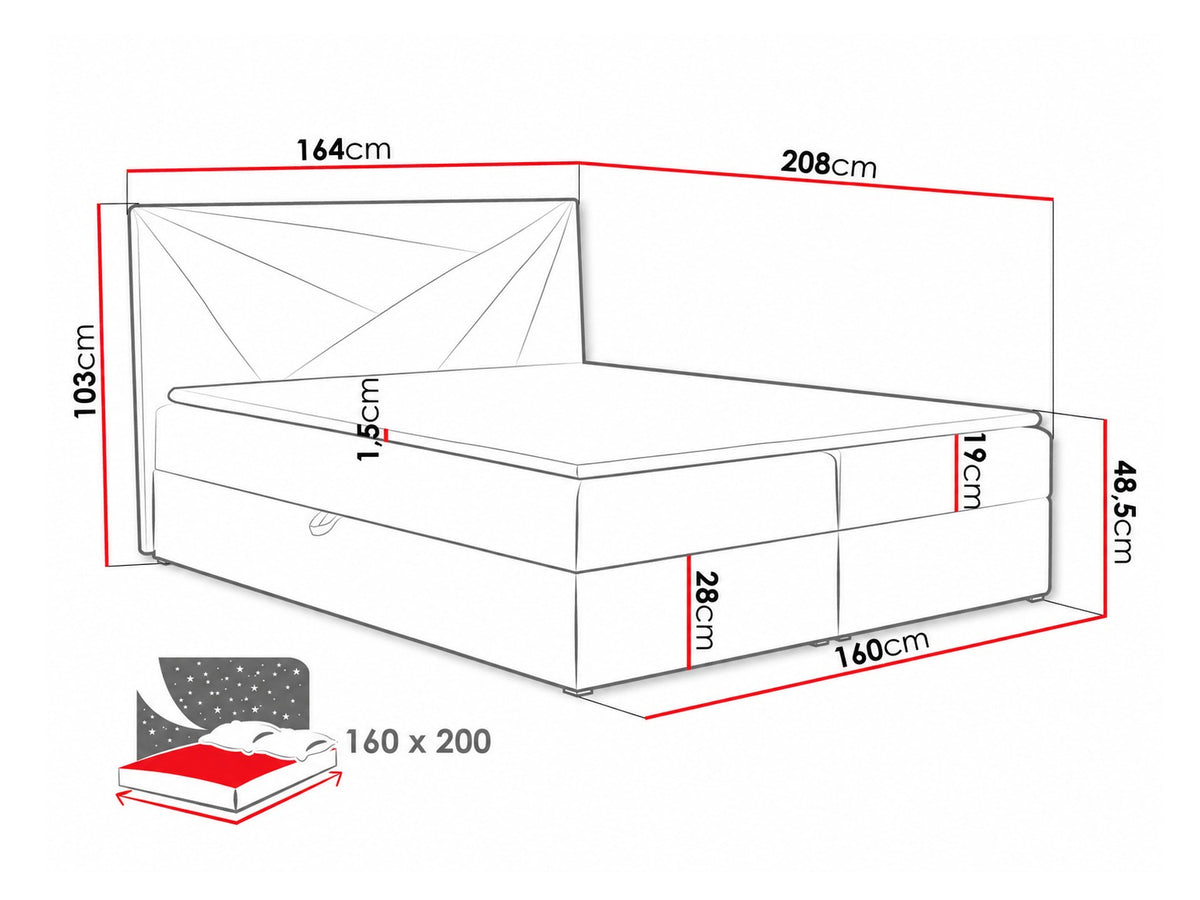 Continental bed 262916 5127555