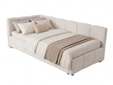 Bed Tevaso 90 x 200 cm with storage, cream 5138758