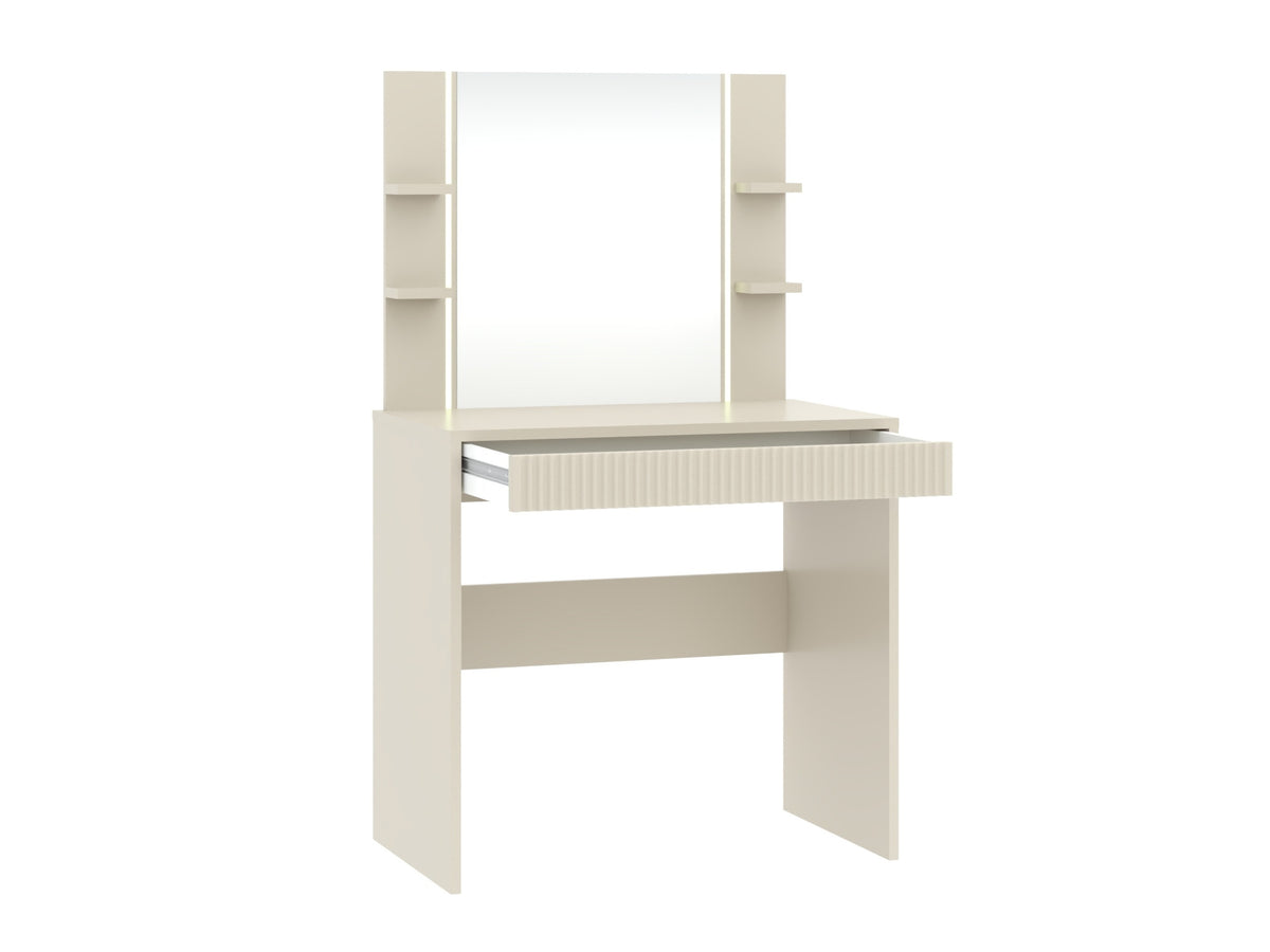 Dressing table Tidora 80 cm with LED, cream 5140885